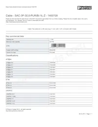 1400709 Datasheet Cover