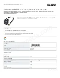 1400799 Datasheet Cover