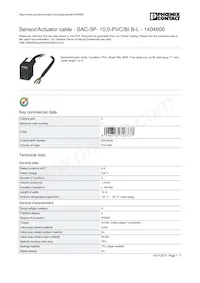 1404800 Datasheet Copertura