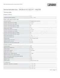 1452783 Datasheet Pagina 2