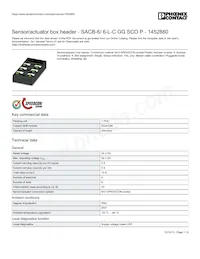 1452880 Datasheet Cover