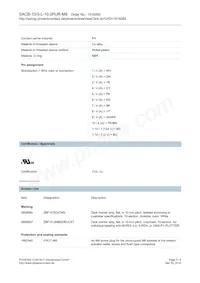 1516085 Datasheet Page 3