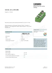 1516182 Datasheet Cover