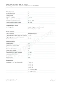 1516182 Datasheet Pagina 2