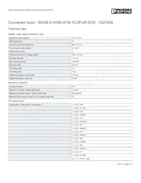 1537938 Datasheet Pagina 2