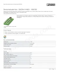 1692792 Datasheet Copertura