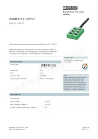 1695100 Datasheet Copertura