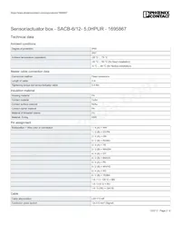 1695867 Datasheet Pagina 2