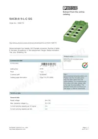 1698178 Datasheet Cover