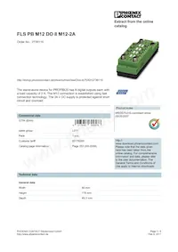 2736110 Datasheet Copertura