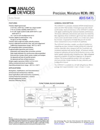ADIS16475-3BMLZ Datasheet Cover