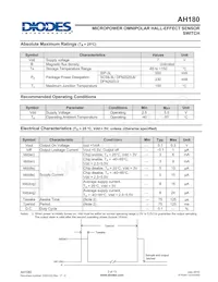 AH180-FJG-7 Datasheet Page 3
