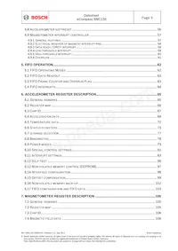 BMC150 Datasheet Pagina 5