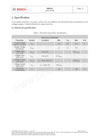 BMI055 Datasheet Page 11