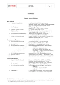 BMX055 Datasheet Page 2