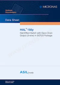 HAL1509SU-A Datenblatt Cover