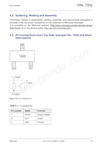 HAL1509SU-A Datasheet Page 14