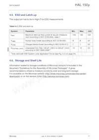 HAL1509SU-A 데이터 시트 페이지 17