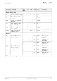 HAL1509SU-A Datasheet Pagina 20