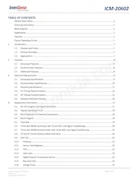 ICM-20602 Datasheet Page 2