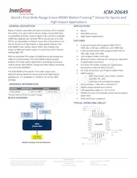 ICM-20649 Datasheet Cover