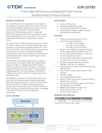 ICM-20789 Datasheet Cover