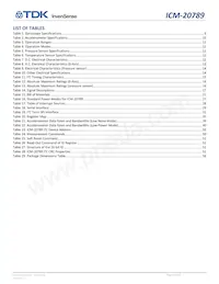 ICM-20789 Datasheet Pagina 6