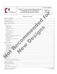 KMX62-1031-SR Datasheet Pagina 2