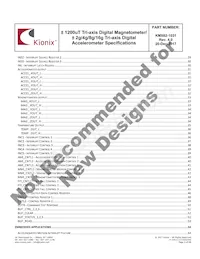 KMX62-1031-SR Datasheet Pagina 3