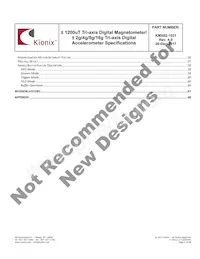 KMX62-1031-SR Datasheet Page 4