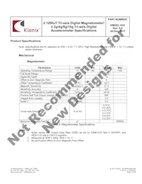 KMX62-1031-SR Datasheet Pagina 6