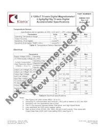 KMX62-1031-SR Datasheet Pagina 8