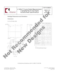 KMX62-1031-SR Datasheet Page 14