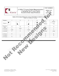 KMX62-1031-SR Datasheet Page 17