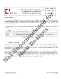 KMX62-1031-SR Datasheet Page 18