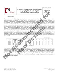 KMX62-1031-SR Datasheet Page 19