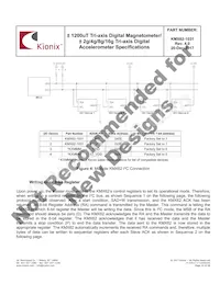 KMX62-1031-SR Datasheet Page 20