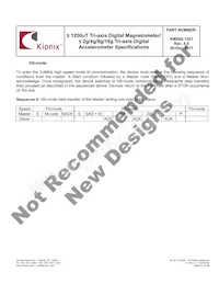 KMX62-1031-SR Datasheet Page 23