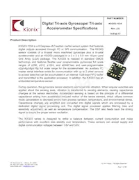 KXG03-1034-FR Datasheet Copertura
