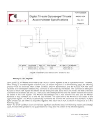 KXG03-1034-FR Datasheet Page 20