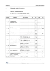 LSM9DS0TR Datenblatt Seite 13