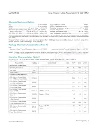MAX21100+T Datasheet Page 2