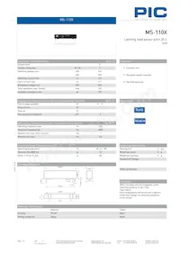 MS-110X Datenblatt Cover