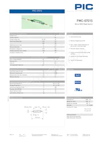 PMC-0701S1520 데이터 시트 표지