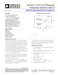 ADT6501SRJZP085-RL Datenblatt Cover