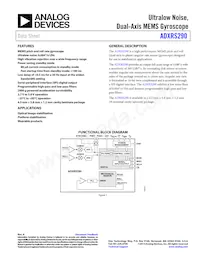 ADXRS290BCEZ-RL7 Datenblatt Cover
