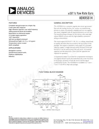 ADXRS614BBGZ-RL Datasheet Cover