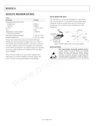 ADXRS614BBGZ-RL Datasheet Page 4