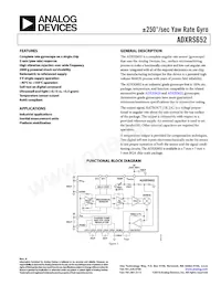 ADXRS652BBGZ-RL Datasheet Cover