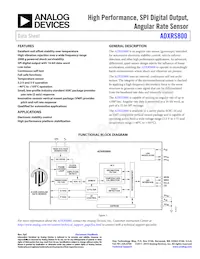 ADXRS800WBRGZ Datasheet Cover